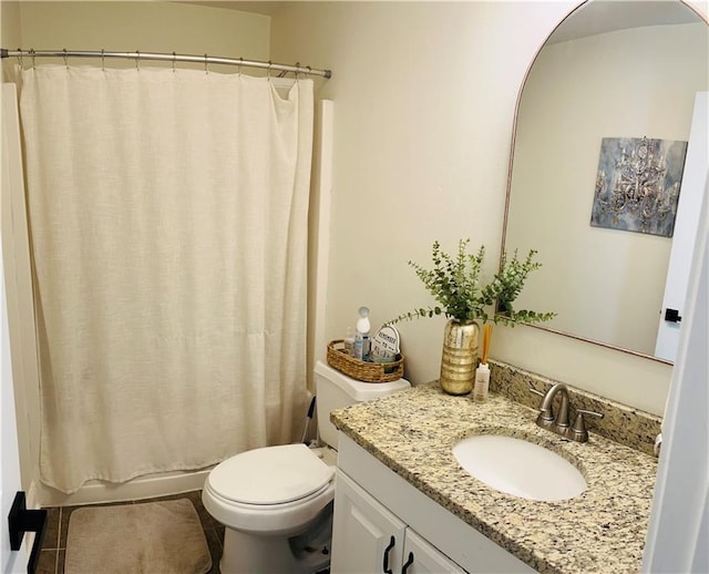 40081 Bismark St, Ponchatoula, LA 70454 - full bathroom with toilet, vanity, and shower / bathtub combination with curtain