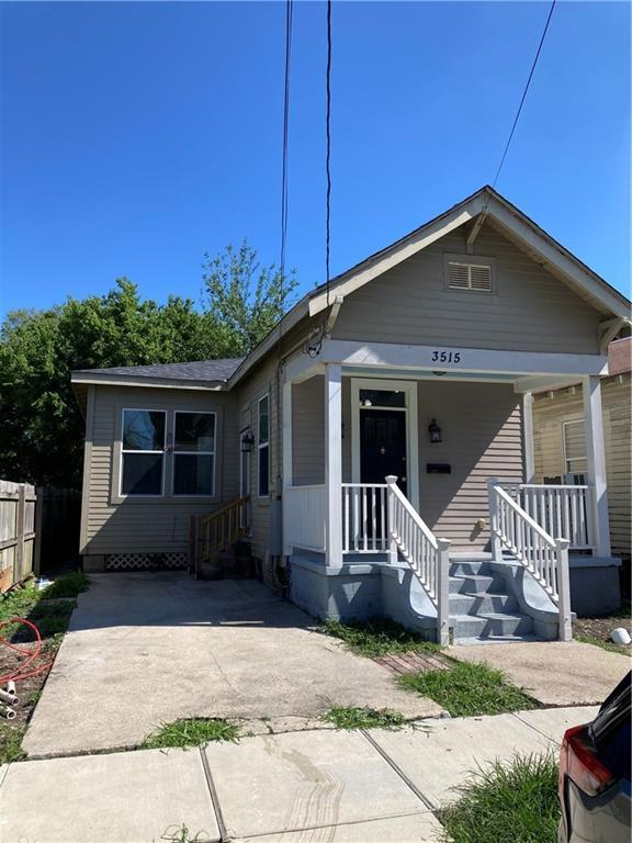 3515 S Miro St, New Orleans, LA 70125 - view of front facade with fence and covered porch