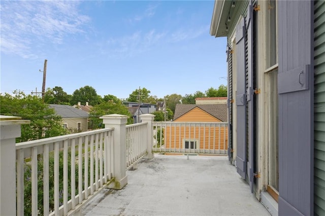 view of balcony