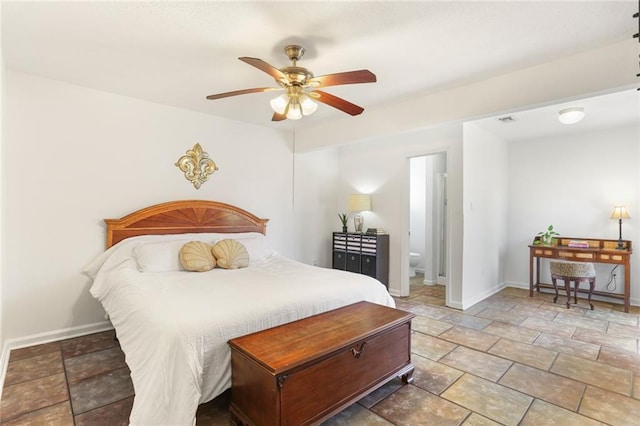 5801 Ruth St, Metairie, LA 70003 - bedroom with stone tile flooring