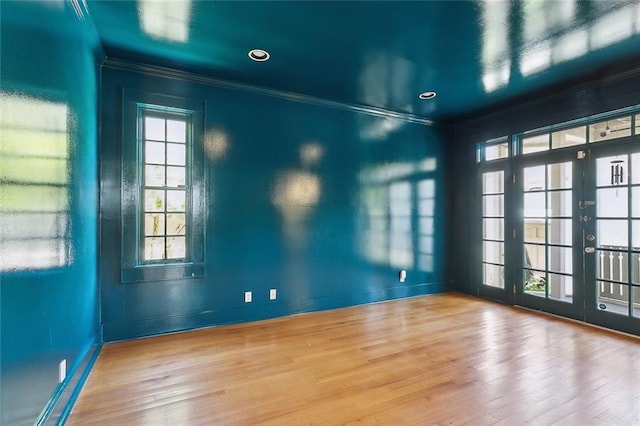 1215 Exposition Blvd, New Orleans, LA 70118 - empty room featuring ornamental molding, wood finished floors, and baseboards