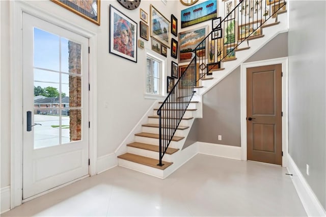 428 Hesper Ave, Metairie, LA 70005 - foyer featuring stairs and baseboards