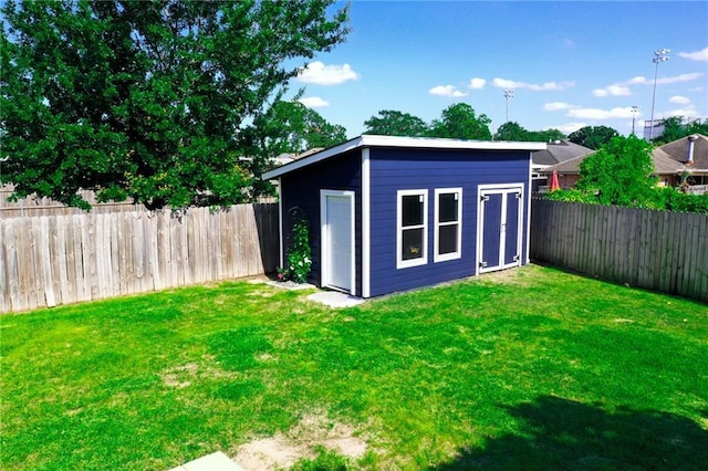 view of outbuilding with an outbuilding