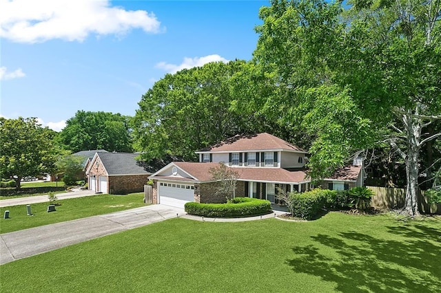 3604 Meadow Lake Dr W, Slidell, LA 70461 - traditional-style house with driveway and an attached garage