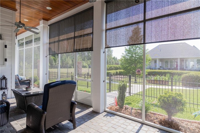 201 Jardin Loop, Covington, LA 70433 - sunroom / solarium featuring ceiling fan and healthy amount of natural light