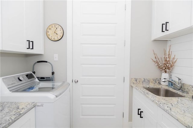 201 Jardin Loop, Covington, LA 70433 - washroom with cabinet space and washer and dryer