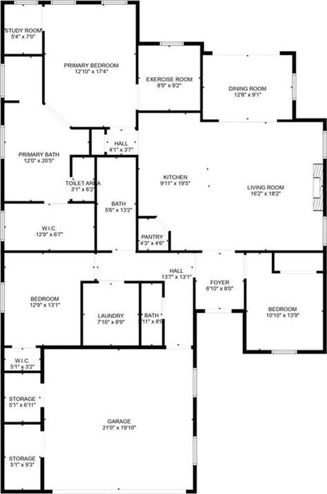 201 Jardin Loop, Covington, LA 70433 - floor plan / room layout