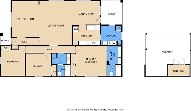 3117 Texas Ave, Kenner, LA 70065 - room layout