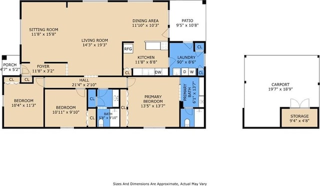 3117 Texas Ave, Kenner, LA 70065 - property floor plan