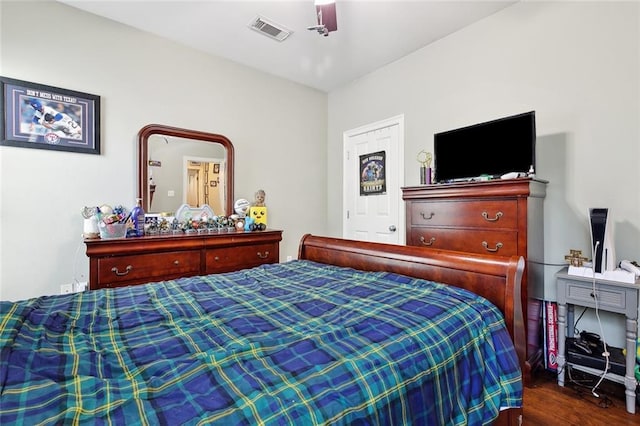 5 Rhonda Ct, Covington, LA 70433 - bedroom with wood finished floors and ceiling fan