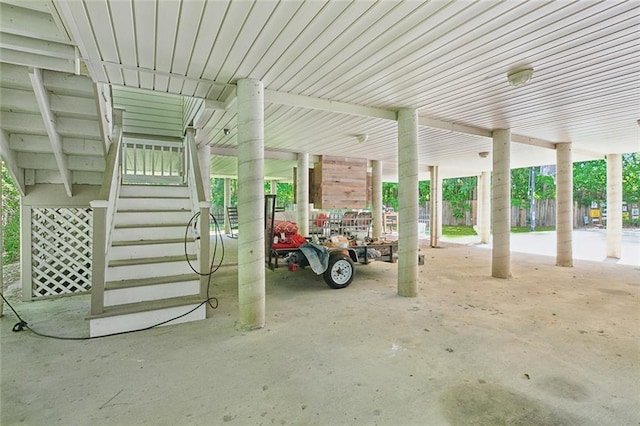 5 Rhonda Ct, Covington, LA 70433 - view of parking featuring a carport and stairs