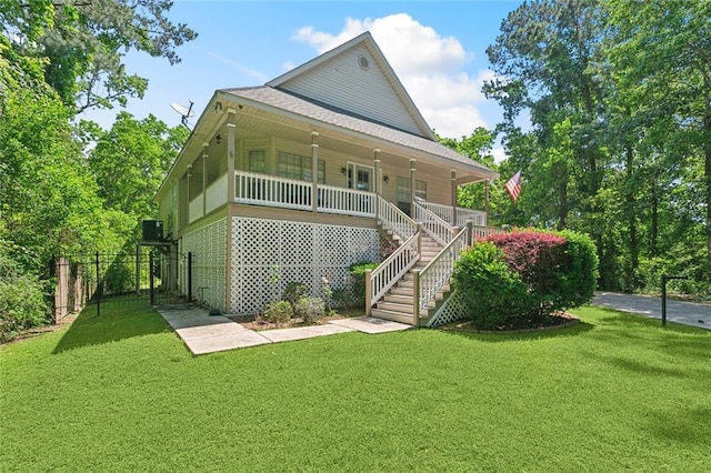5 Rhonda Ct, Covington, LA 70433 - view of front of home with stairs and a porch