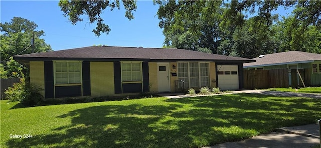 6133 Carlisle Ct, New Orleans, LA 70131 - ranch-style home with a garage, driveway, and brick siding