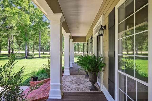 61180 Doe Run Dr, Amite, LA 70422 - view of patio / terrace with covered porch