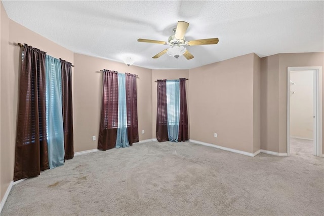 116 Fay Way, Slidell, LA 70460 - carpeted spare room featuring ceiling fan, a textured ceiling, and baseboards