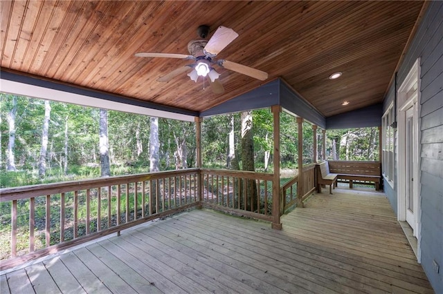 116 Fay Way, Slidell, LA 70460 - wooden deck featuring ceiling fan