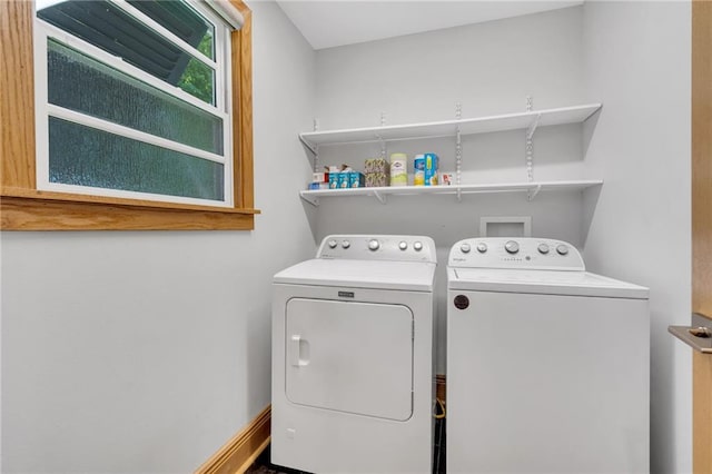 401 Riverdale Dr, Jefferson, LA 70121 - clothes washing area featuring separate washer and dryer
