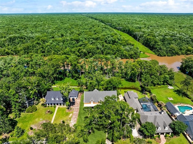 436 Nighthawk Dr, Slidell, LA 70461 - bird's eye view of a heavily wooded area