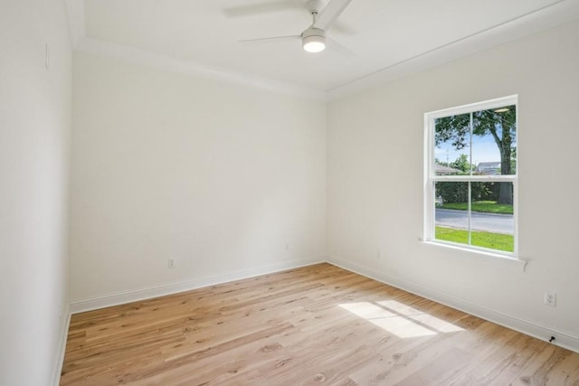342 W Ave, Harahan, LA 70123 - empty room featuring light wood finished floors, a ceiling fan, and baseboards