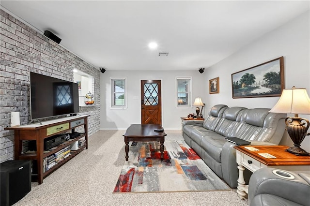 1513 Belmont Pl, Metairie, LA 70001 - carpeted living room with baseboards