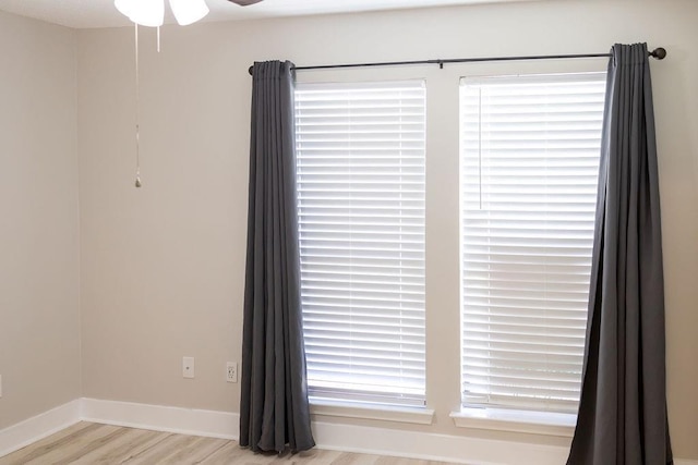114WCHAMALECOVE W Chamale Cv, Slidell, LA 70460 - spare room featuring wood finished floors, a ceiling fan, and baseboards