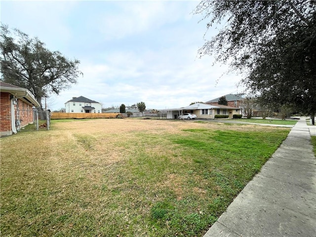 5311 Bancroft Dr, New Orleans, LA 70122 - view of yard with fence