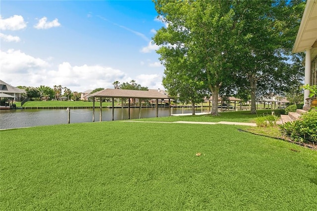 10 Harbor Cv, Slidell, LA 70458 - view of grassy yard featuring a water view
