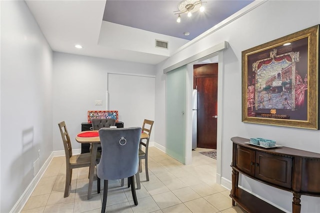 940 Orion Ave, Metairie, LA 70005 - dining room with light tile patterned flooring, recessed lighting, and baseboards