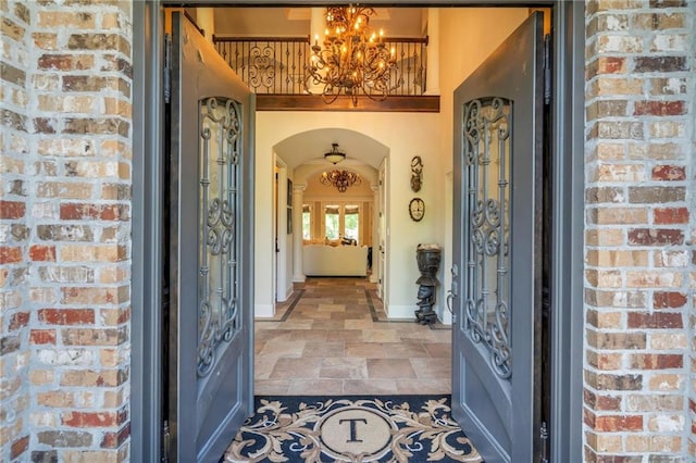 11 Arbor Cir, New Orleans, LA 70131 - entrance to property featuring brick siding