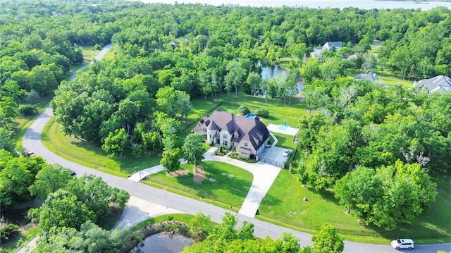 11 Arbor Cir, New Orleans, LA 70131 - aerial view of property and surrounding area featuring a nearby body of water and a forest