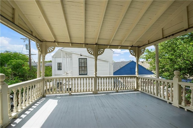 912 Spain St, New Orleans, LA 70117 - view of wooden deck