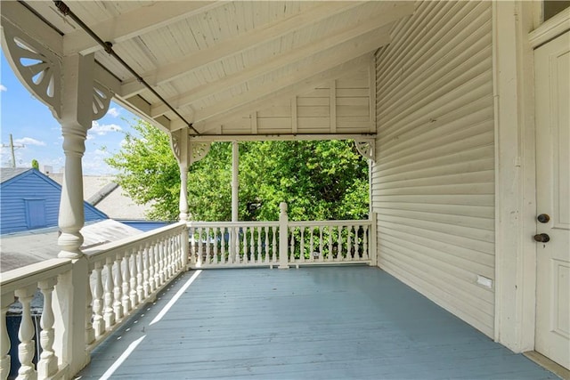 912 Spain St, New Orleans, LA 70117 - view of wooden deck