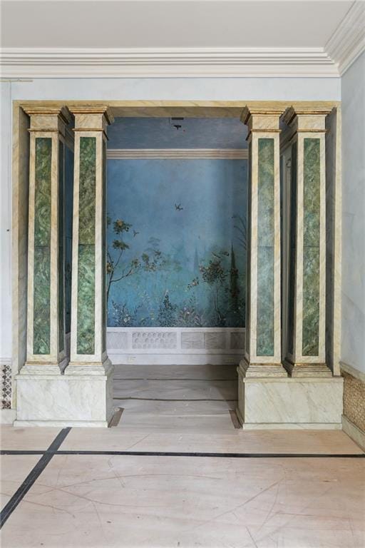 538 Governor Nicholls St, New Orleans, LA 70116 - interior space with ornamental molding