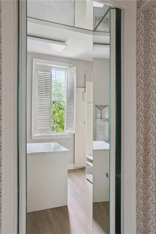 538 Governor Nicholls St, New Orleans, LA 70116 - corridor with wood finished floors