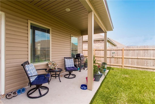 3663 Trestle Crossing Ave, Slidell, LA 70461 - view of patio featuring grilling area