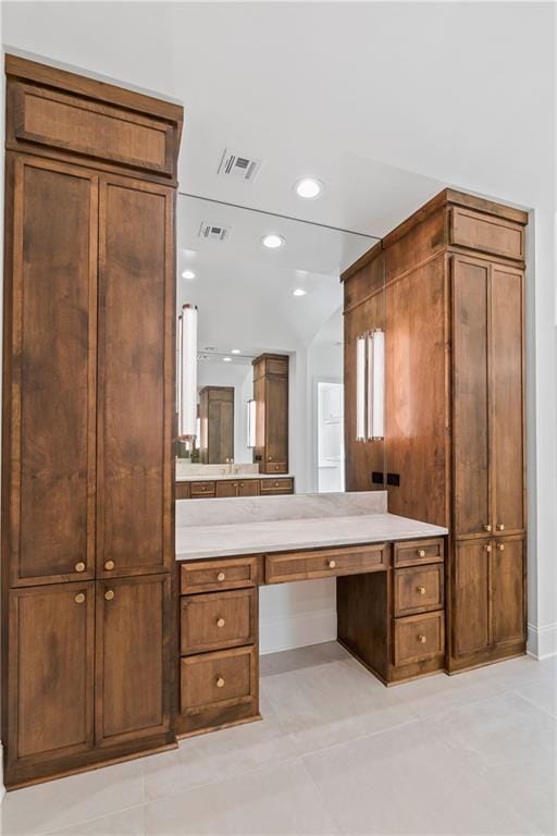 136 Linnette Ln, Mandeville, LA 70471 - bathroom with vanity and recessed lighting