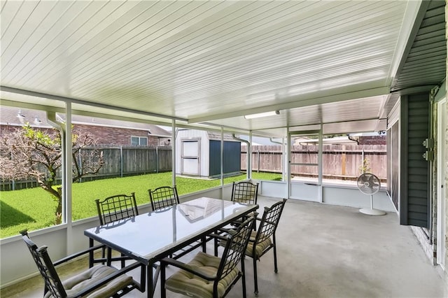 2701 Chenier St, Marrero, LA 70072 - sunroom featuring outdoor dining area
