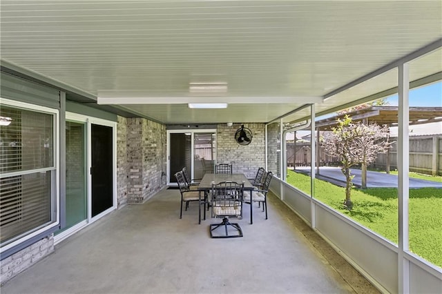 2701 Chenier St, Marrero, LA 70072 - sunroom with outdoor dining area and plenty of natural light