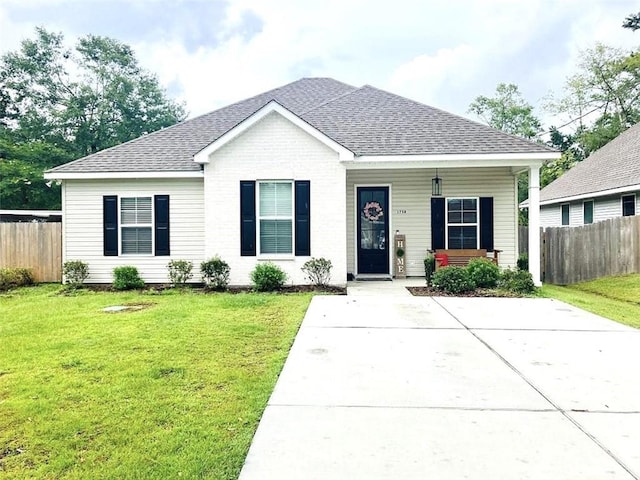 1758 Mary Dr, Slidell, LA 70458 - view of front of property with a shingled roof and a porch