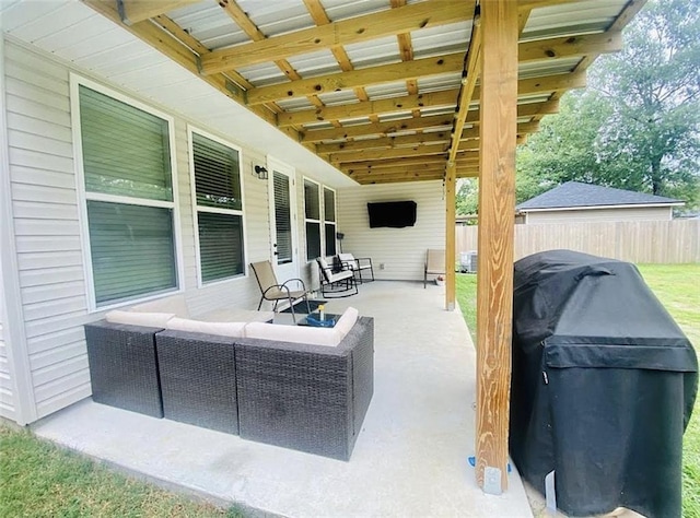 1758 Mary Dr, Slidell, LA 70458 - view of patio / terrace featuring fence