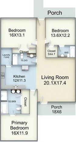 5517 N Rampart St, New Orleans, LA 70117 - home floor plan