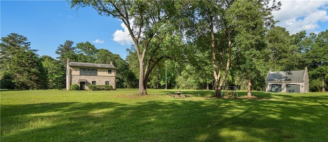 22450 Elderberry Ln, Bush, LA 70431 - view of green lawn with an outbuilding