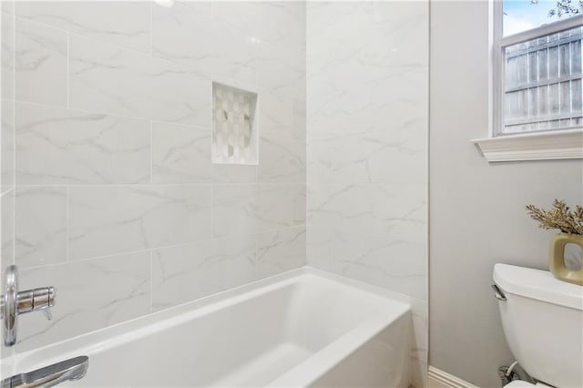 26 Camellia Dr, Covington, LA 70433 - full bathroom featuring toilet and washtub / shower combination