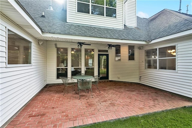 26 Camellia Dr, Covington, LA 70433 - view of patio with ceiling fan and outdoor dining space