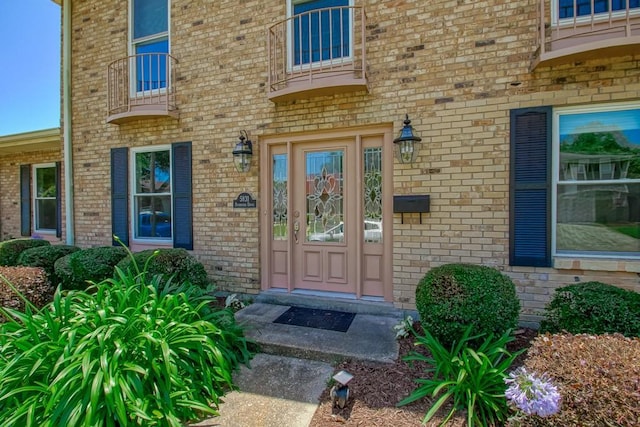 5831 Durbridge Dr, New Orleans, LA 70131 - doorway to property featuring brick siding