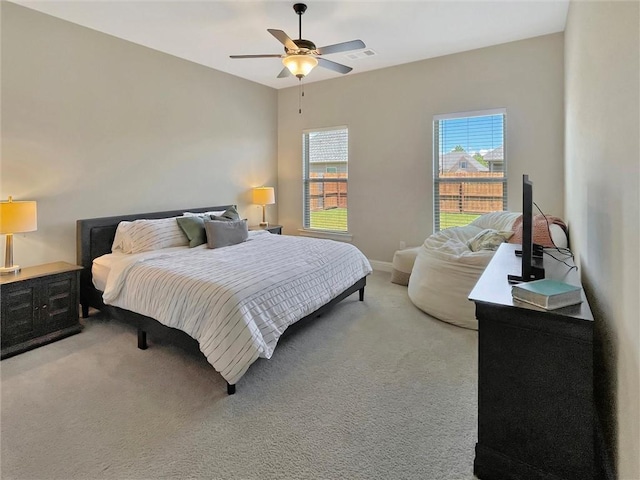 629 High Ridge Loop, Slidell, LA 70458 - bedroom with light carpet and ceiling fan
