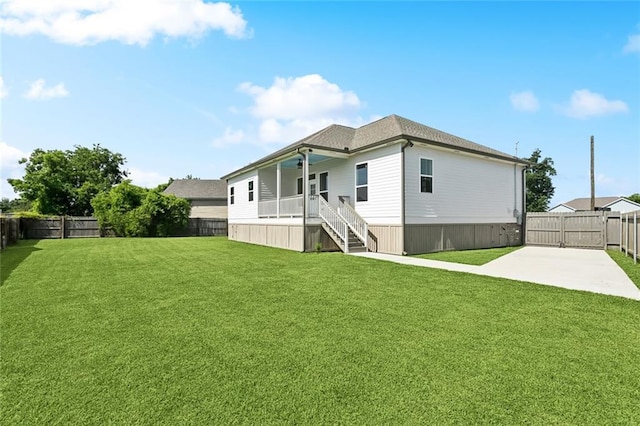 5128 Cunningham Ct, New Orleans, LA 70126 - rear view of property featuring a patio area and stairway