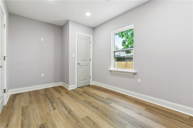 4412 Camel St, Metairie, LA 70001 - unfurnished room featuring light wood-type flooring, baseboards, and recessed lighting