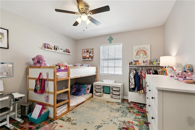 1931 Farmington Pl, Terrytown, LA 70056 - bedroom with ceiling fan and baseboards