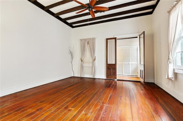 724 Constantinople St, New Orleans, LA 70115 - empty room with ceiling fan and hardwood / wood-style floors